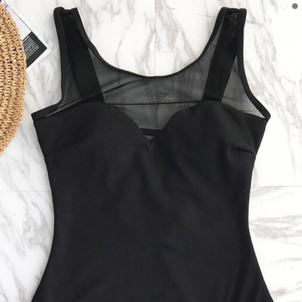 Cupshe “Crush On You” Mesh One-piece